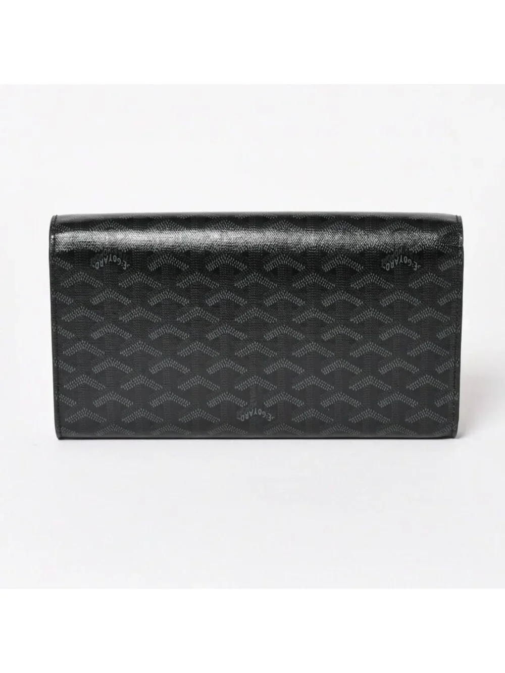 Goyard Monte Carlo PM Clutch 2-Way Limited Color Jet Black Silver
